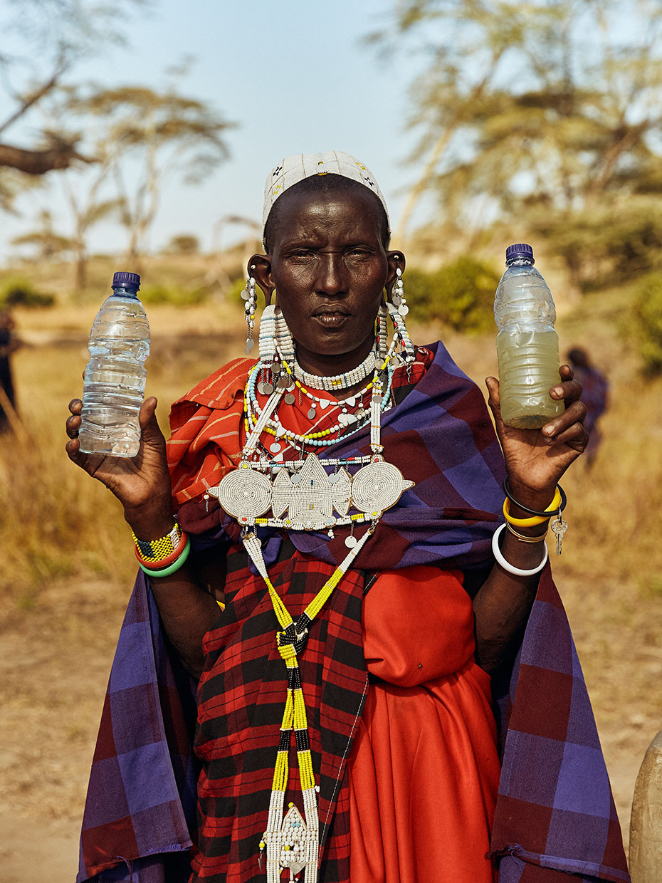 A member of the Maasai tribe in Tanzania